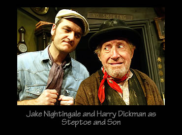 Jake Nightingale and Harry Dickman as Steptoe and Son